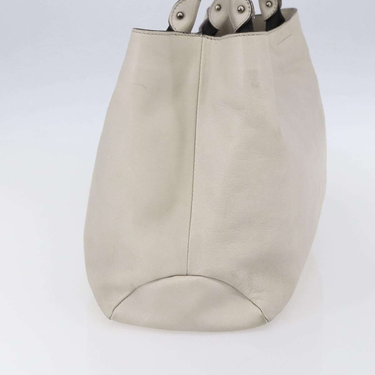 Salvatore Ferragamo Vala Handbag Leather, ECRU, LEATHER, Handbag