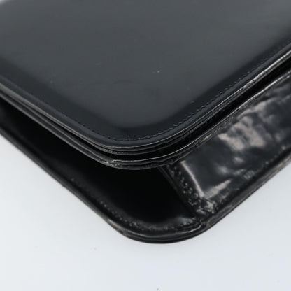 Chanel Wallet on Chain Quilted Patent, Black, Patent Leather, Shoulder Bag