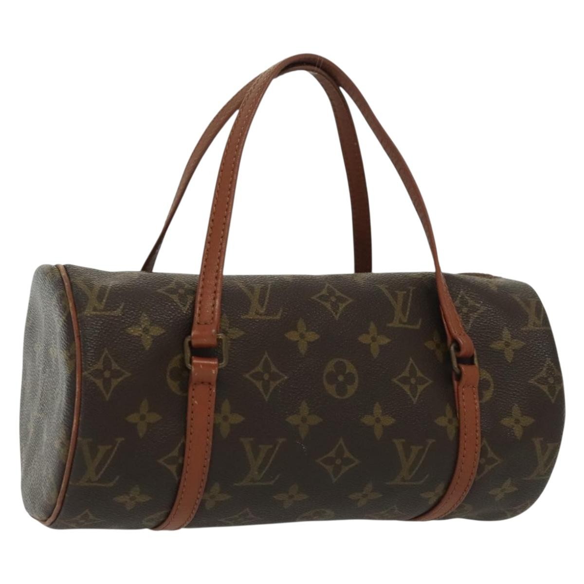 Louis Vuitton Papillon Handbag Monogram Canvas, BROWN, CANVAS, Handbag