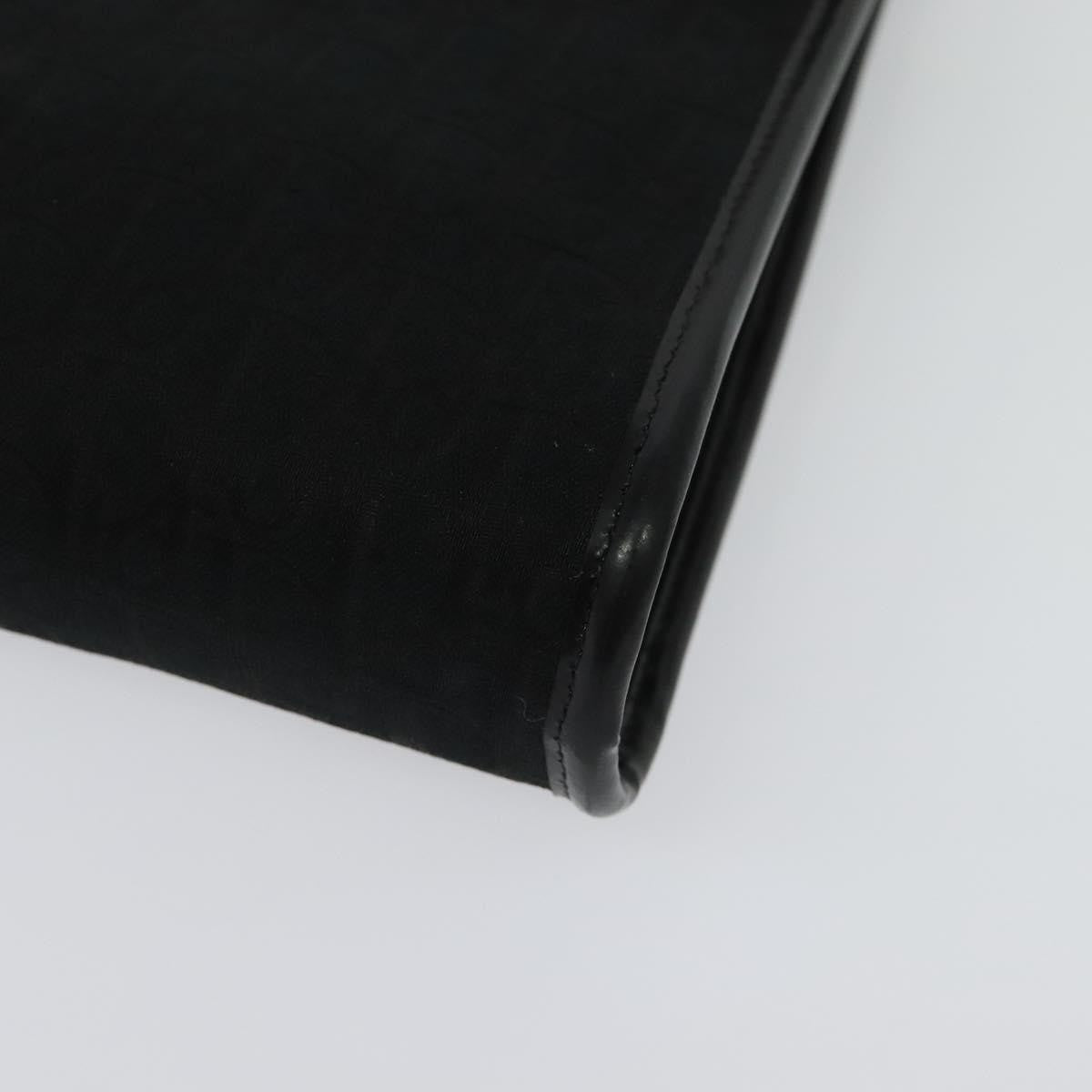 Christian Dior Vintage Trotter Flap Shoulder Bag Canvas, BLACK, CANVAS, Shoulder bag