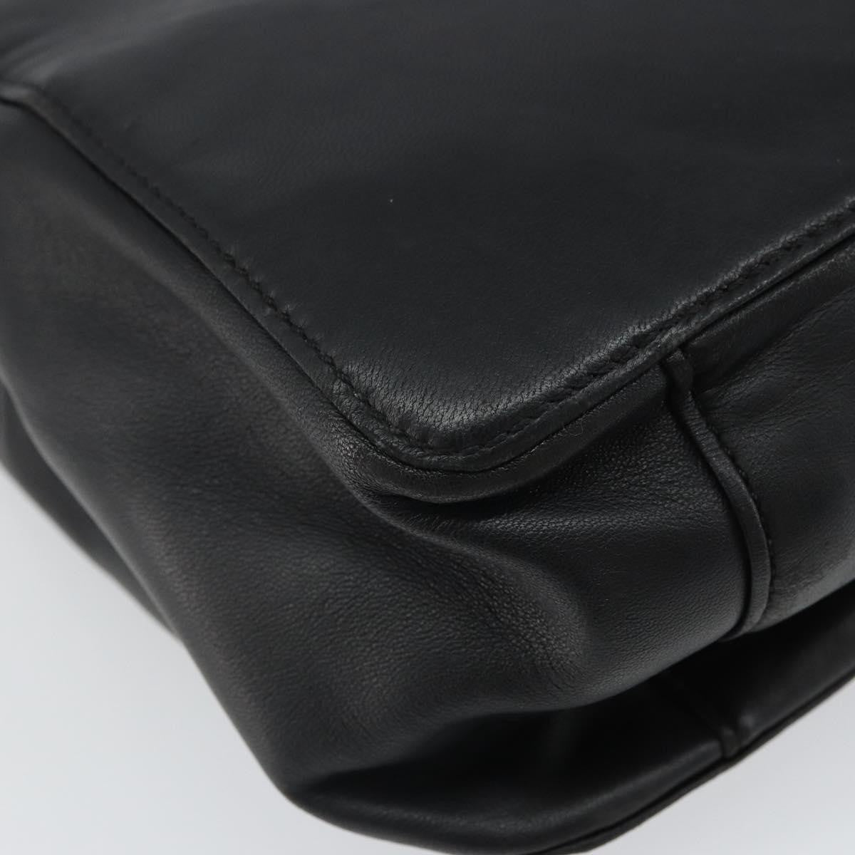 Loewe Vintage Handbag Leather, BLACK, LEATHER, Handbag