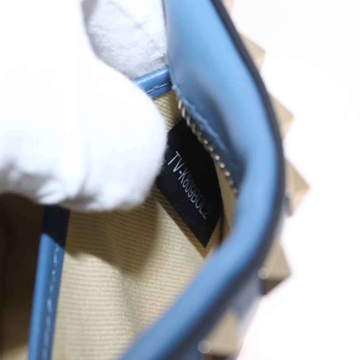 Valentino Garavani Rockstud Camera Crossbody Bag Leather, BLUE, LEATHER, Clutche & pouche