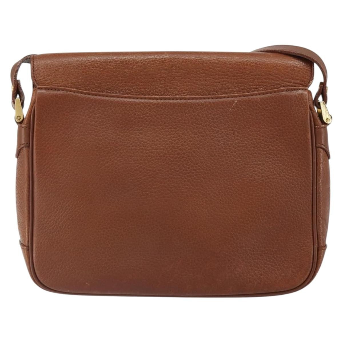 Burberry Vintage Shoulder Bag Leather, BROWN, LEATHER, Shoulder bag