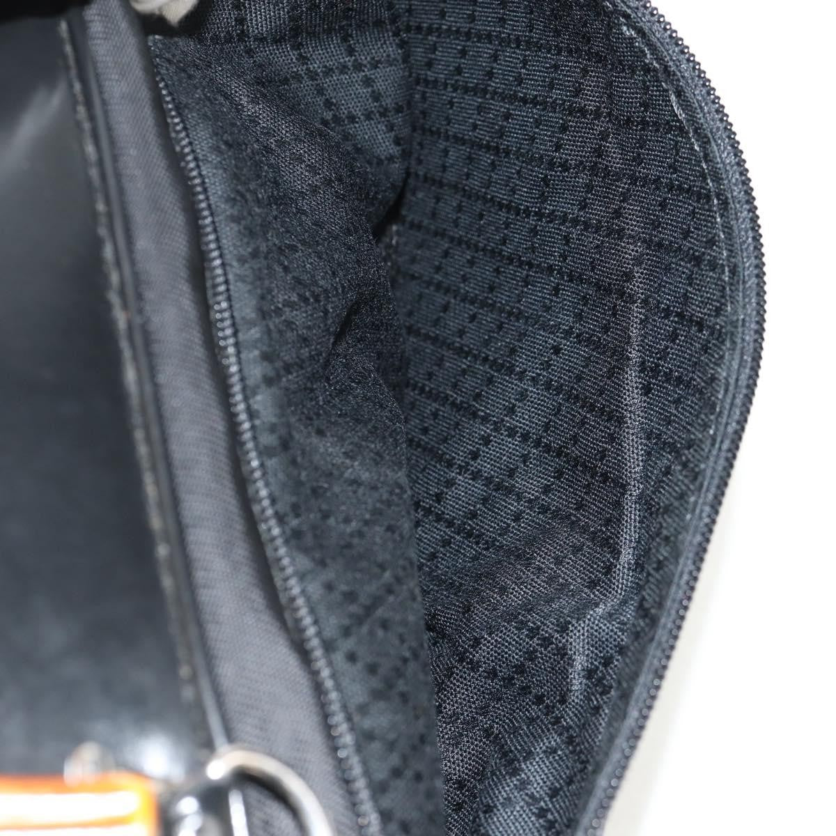 Gucci Vintage Bamboo Handle Bag Nylon, Black, Nylon, Handbag