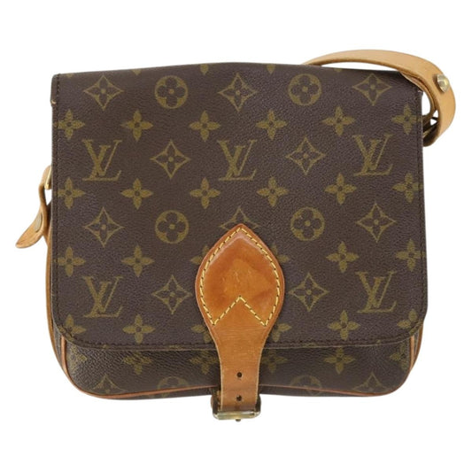 Louis Vuitton Cartouchiere Handbag Monogram Canvas, BROWN, CANVAS, Shoulder bag