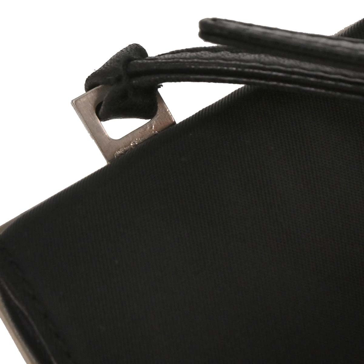 Prada Double Zip Crossbody Bag Tessuto, BLACK, NYLON, Shoulder bag