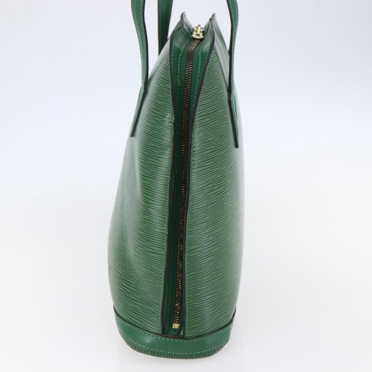 Louis Vuitton Lussac Handbag Epi Leather, GREEN, LEATHER, Handbag