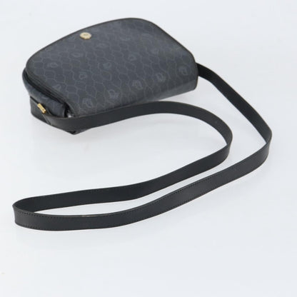 Christian Dior Vintage Honeycomb Shoulder Bag Canvas, BLACK, CANVAS, Shoulder bag