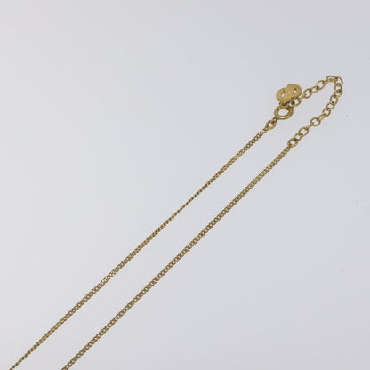 Christian Dior CD Pendant Necklace Metal, GOLD, METAL, Necklace