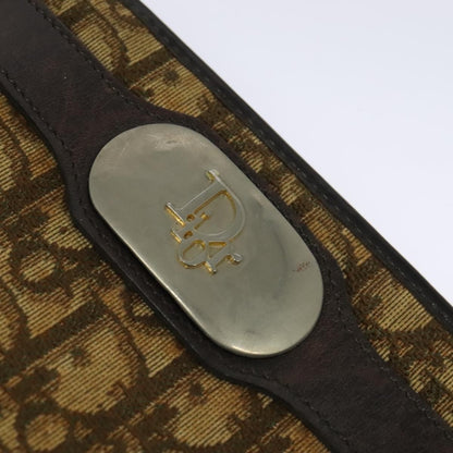 Christian Dior Vintage Trotter Shoulder Bag Canvas, BROWN, CANVAS, Shoulder bag