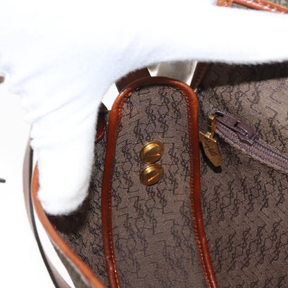 Saint Laurent Vintage Shoulder Bag Canvas, KHAKI, CANVAS, Shoulder bag