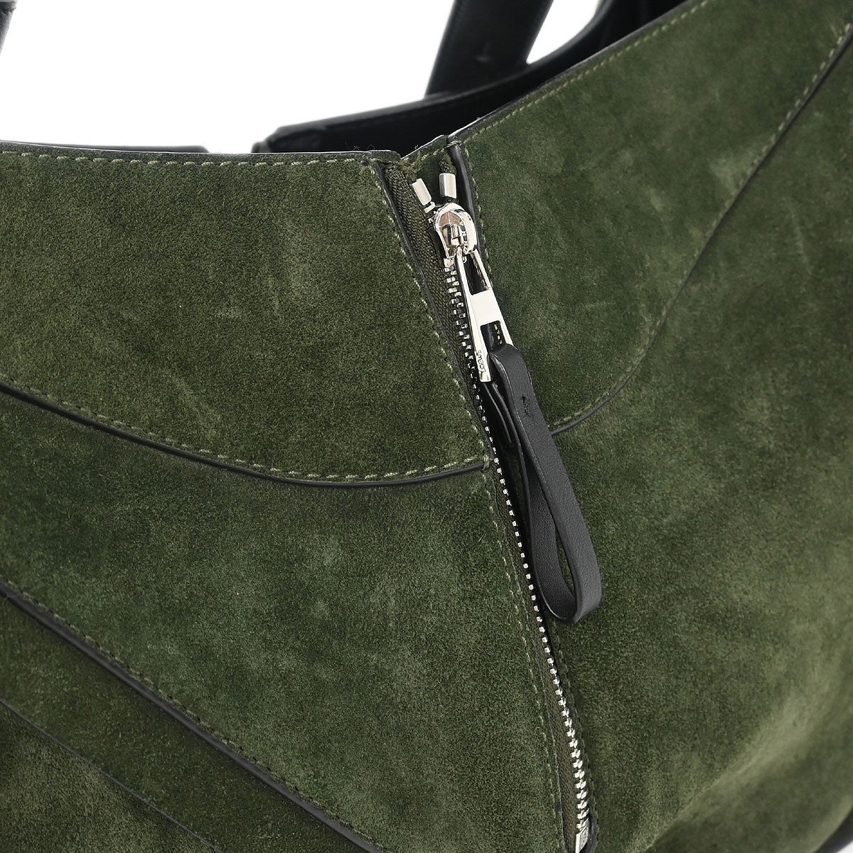 Loewe Hammock Bag Leather and Suede, GREEN, SUEDE, Handbag