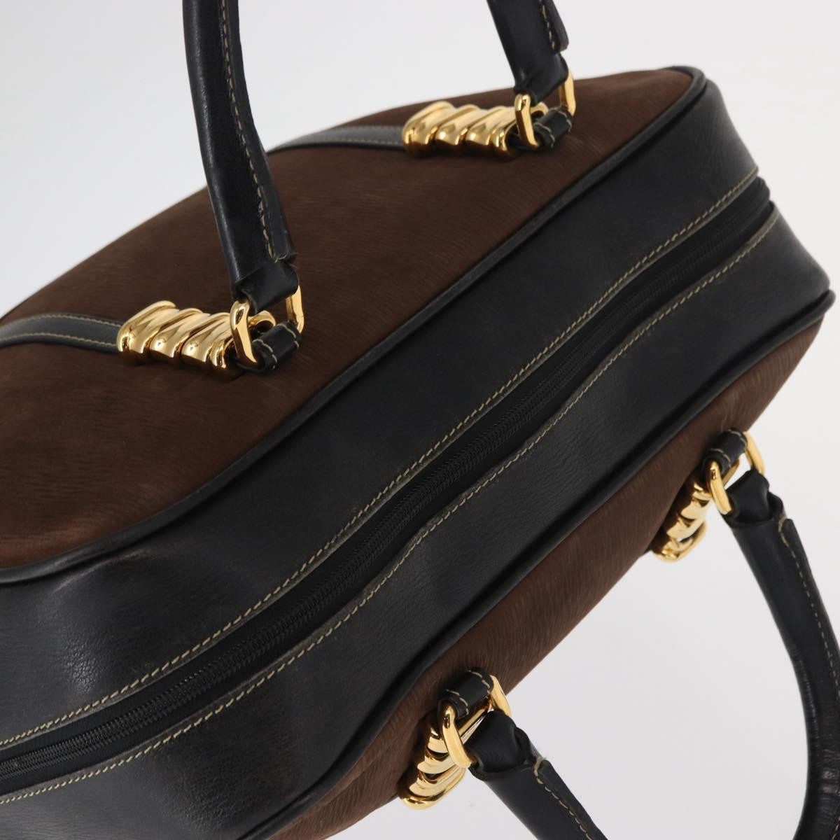 Loewe Velazquez Tote bag suede and leather, BROWN, SUEDE, Handbag