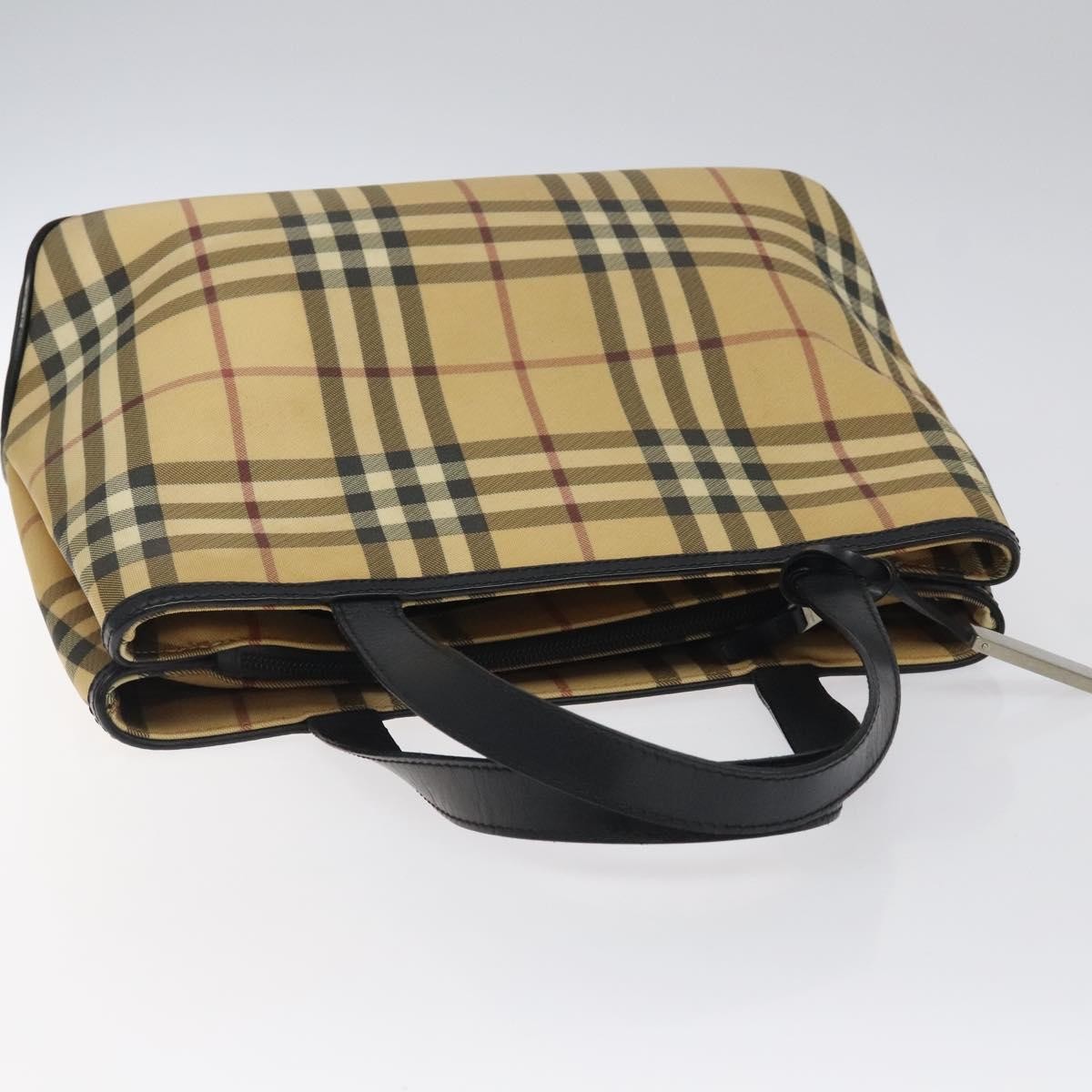 Burberry Nova Check Handbag Nova Check Canvas and leather, BEIGE, CANVAS, Handbag
