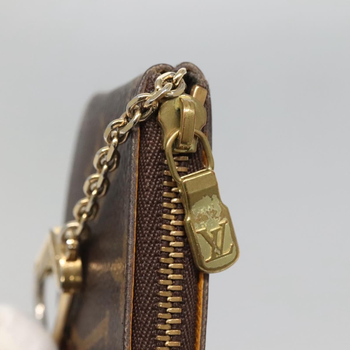 Louis Vuitton Pochette Clés Monogram Empreinte, BROWN, CANVAS, Wallets