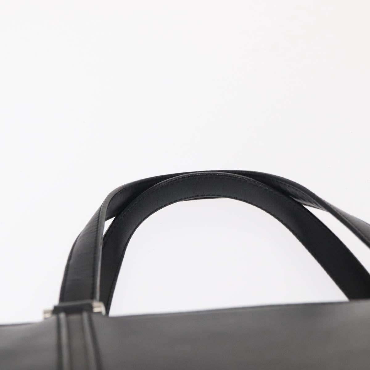 Burberry Vintage Handbag Leather, BLACK, LEATHER, Handbag