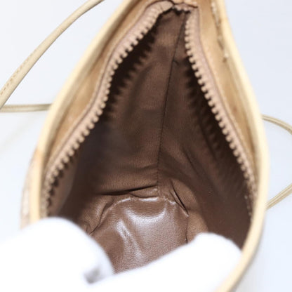 Celine Vintage Macadam Shoulder Bag Canvas, BEIGE, CANVAS, Shoulder bag