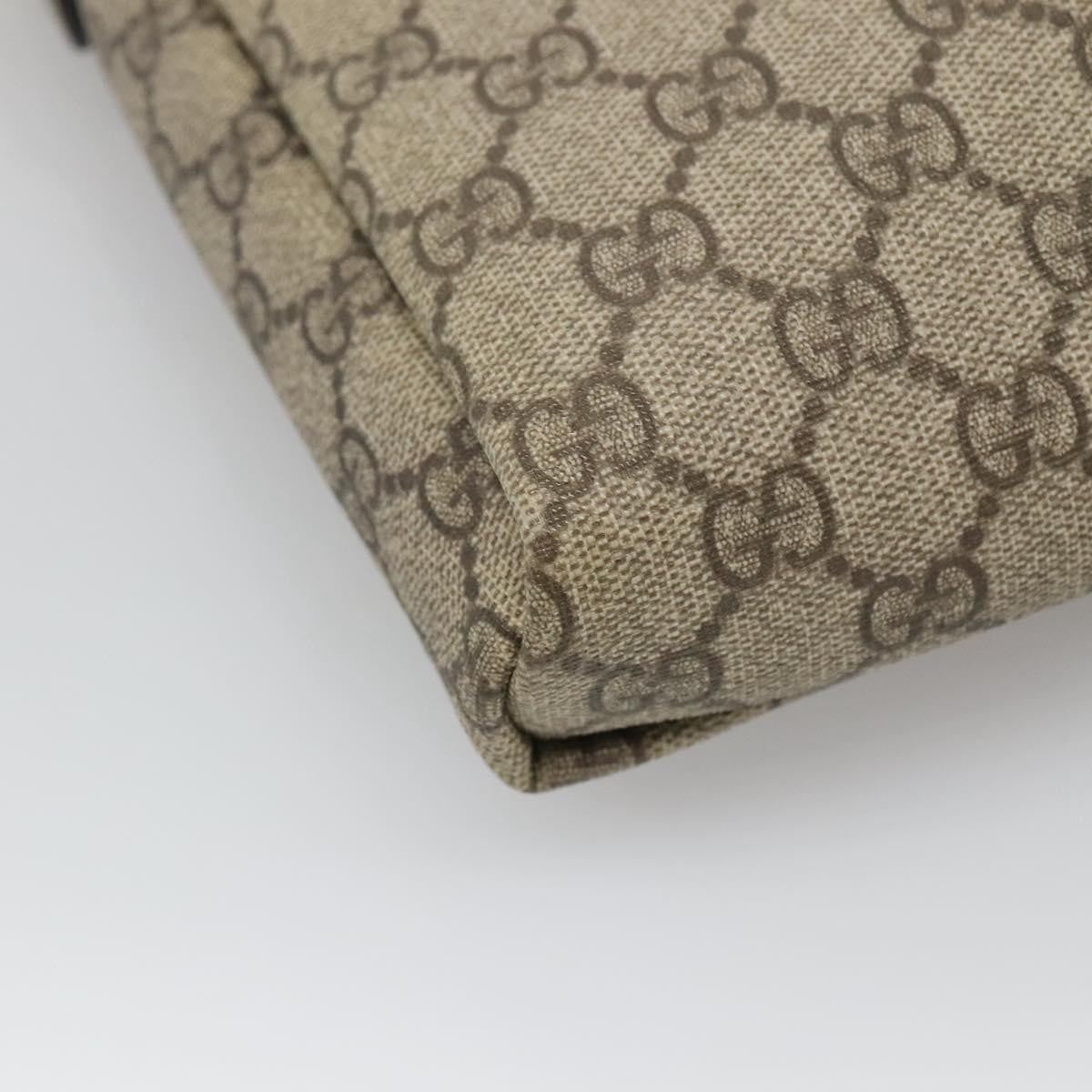 Gucci Flap Messenger GG Coated Canvas, BEIGE, CANVAS, Shoulder bag