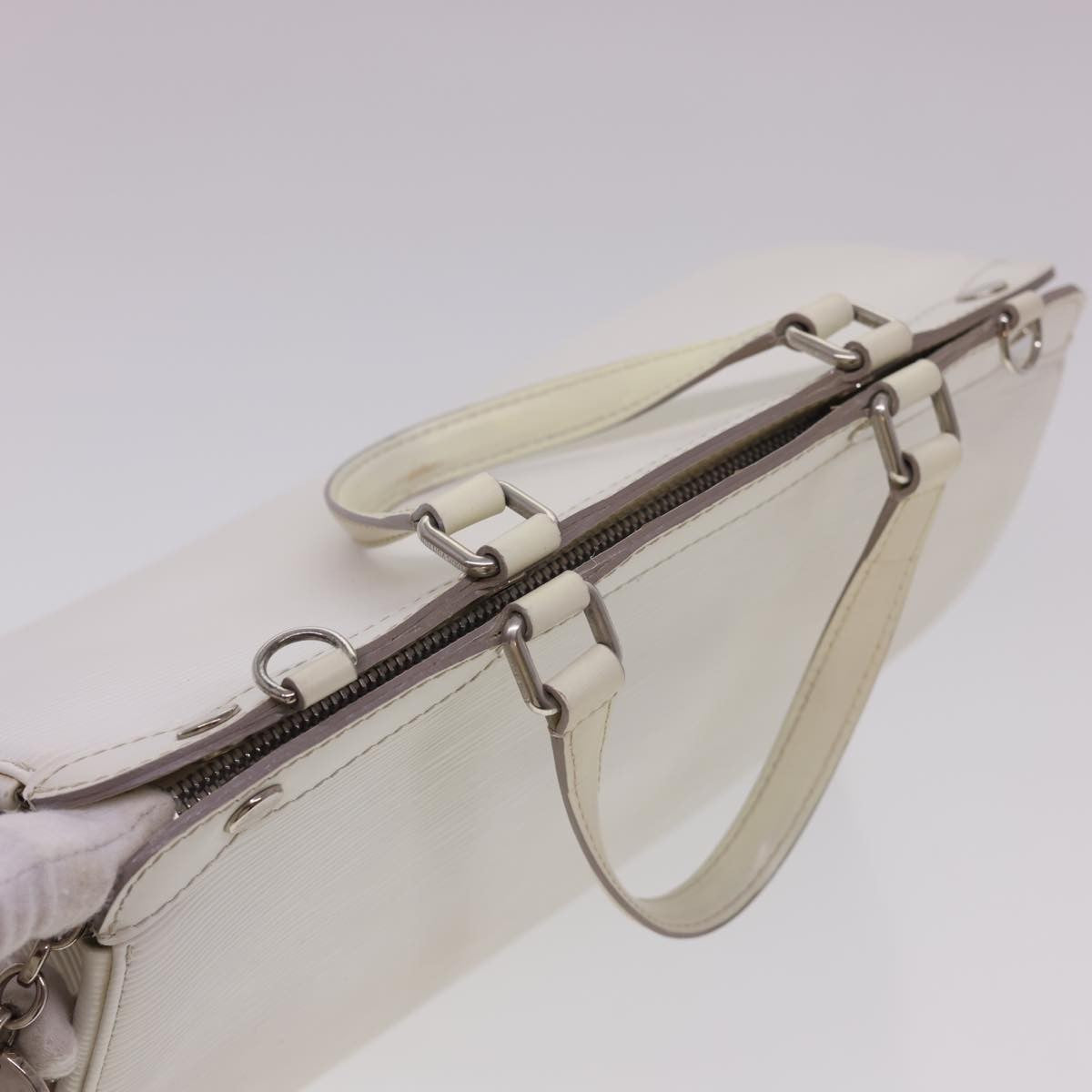 Louis Vuitton Brea Handbag Epi Leather, WHITE, LEATHER, Handbag