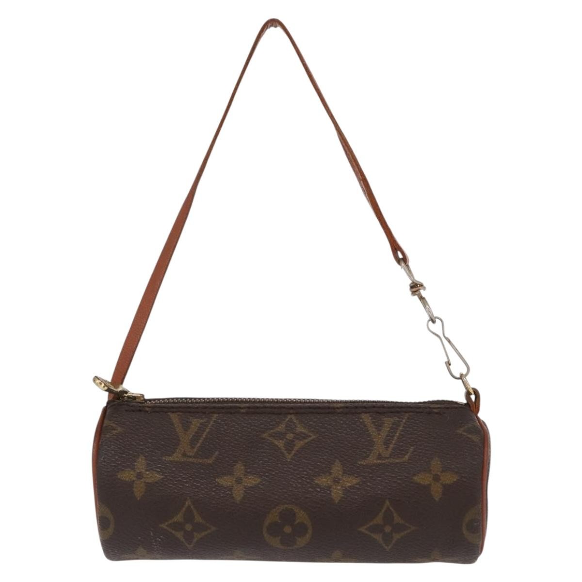 Louis Vuitton Papillon Pochette Monogram Canvas, BROWN, CANVAS, Clutche & pouche