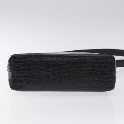 Salvatore Ferragamo Vara shoulder Bag Leather, BLACK, LEATHER, Shoulder bag