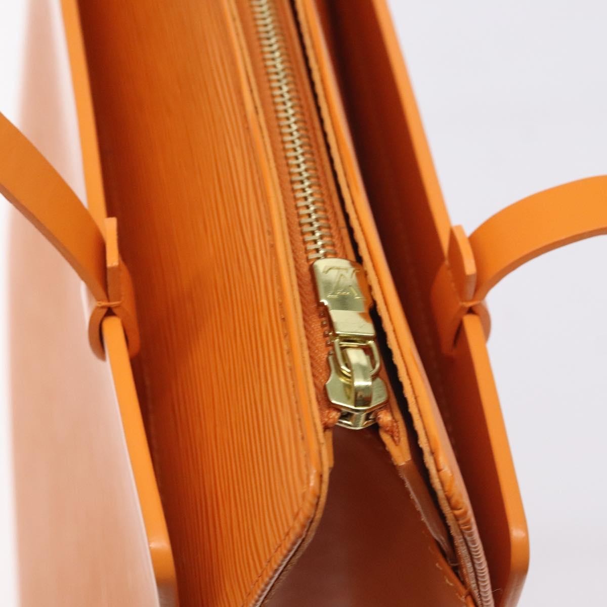 Louis Vuitton Croisette Handbag Epi Leather, ORANGE, LEATHER, Handbag