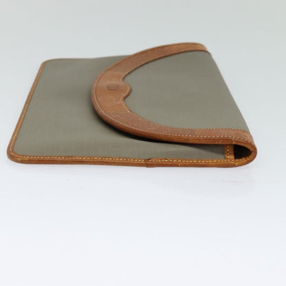 Christian Dior Flap Pouch Canvas, BROWN, CANVAS, Clutche & pouche