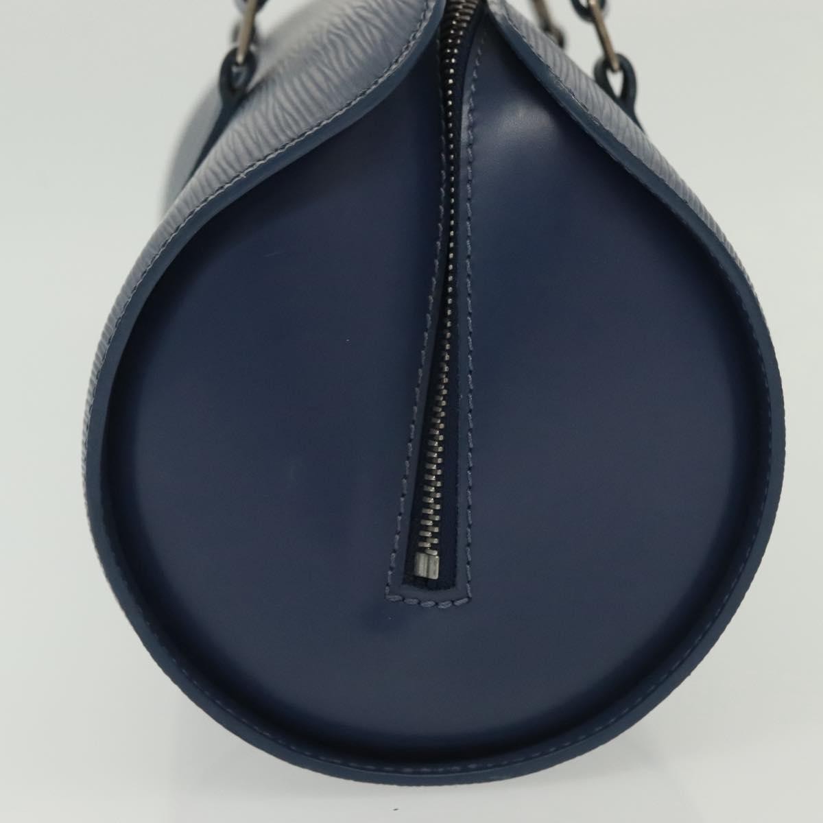 Louis Vuitton Soufflot Handbag Epi Leather, BLUE, LEATHER, Shoulder bag