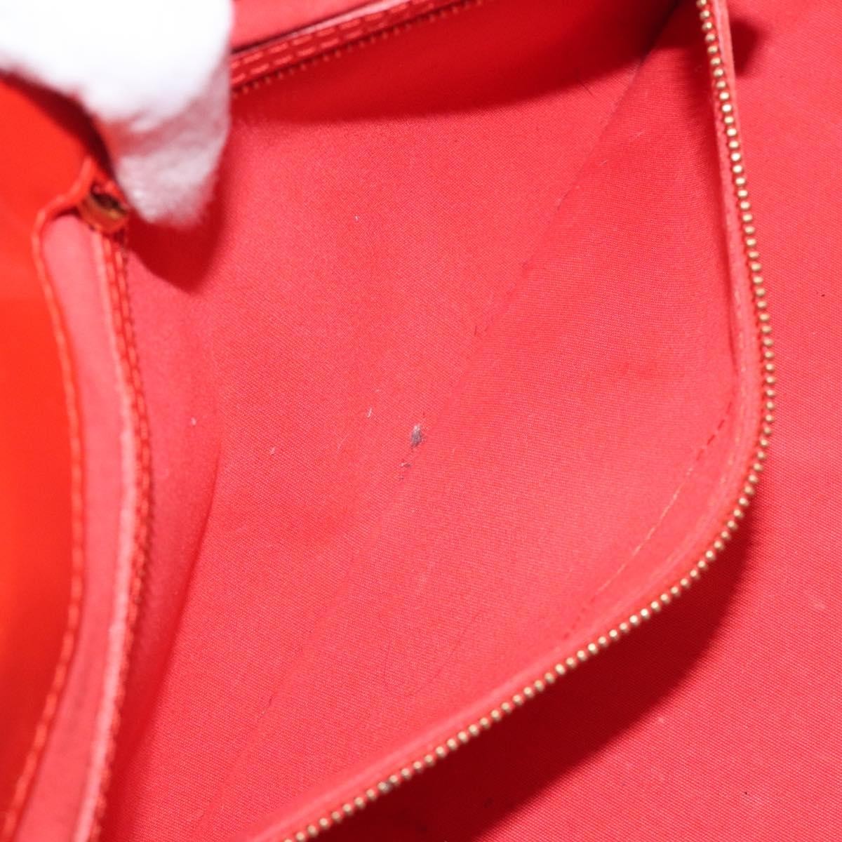 Louis Vuitton Wilshire Handbag Monogram Vernis, ORANGE, PATENT_LEATHER, Tote bag