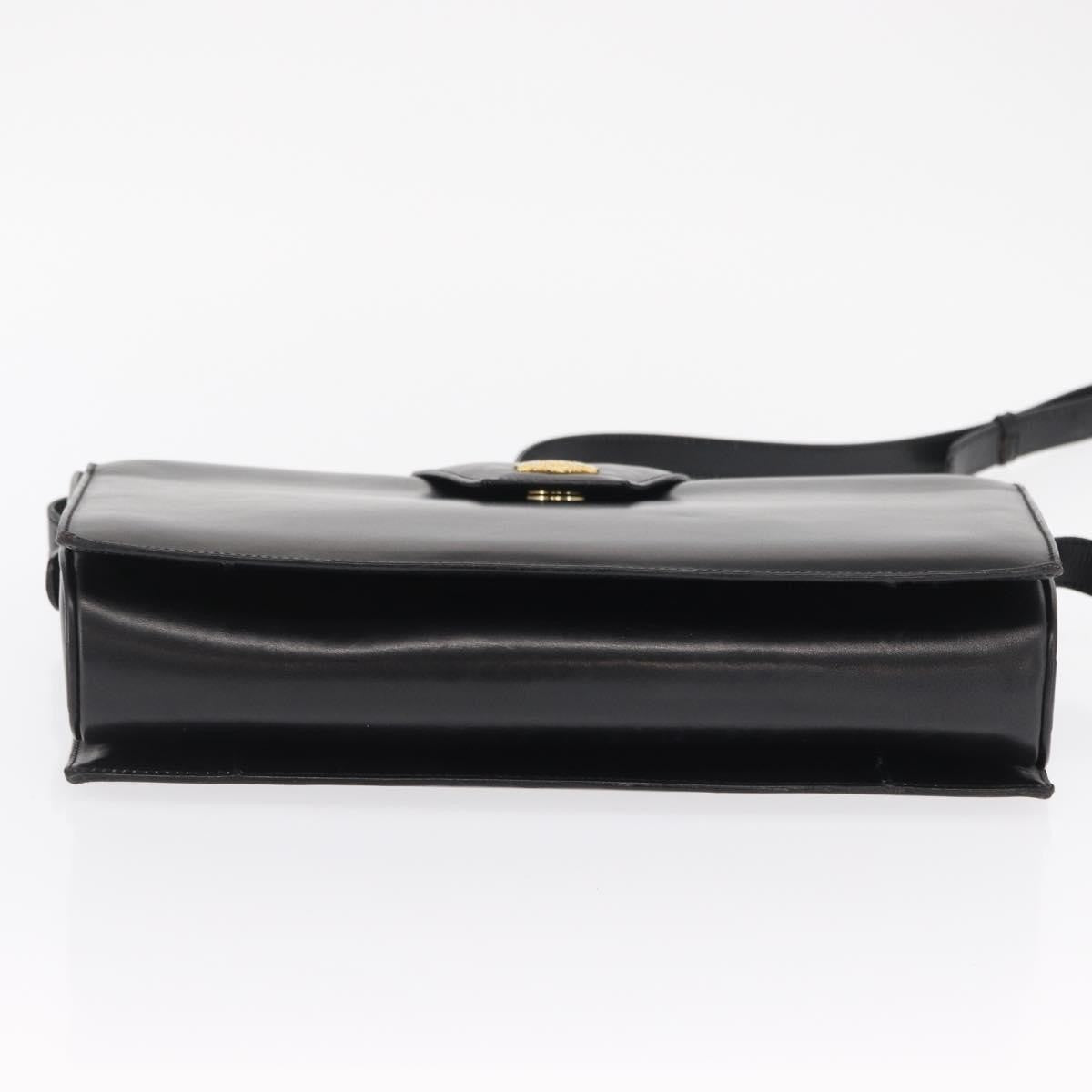 Celine Vintage Shoulder Bag Leather, BLACK, LEATHER, Shoulder bag