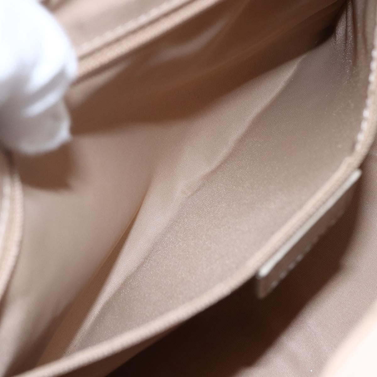 Christian Dior Vintage Trotter Romantique Zip Satchel Diorissimo Coated Canvas, BEIGE, CANVAS, Tote bag