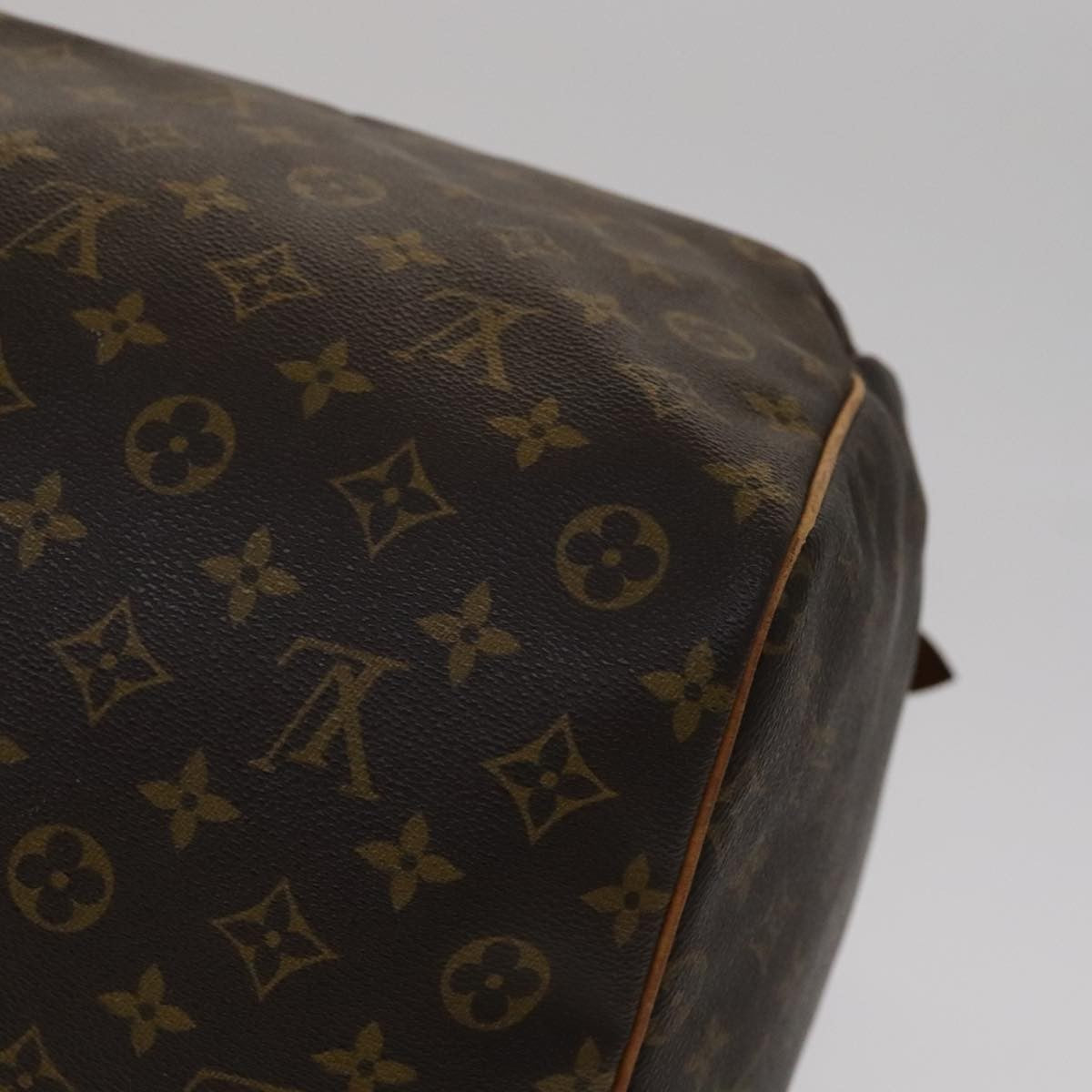 Louis Vuitton Keepall Bag Monogram Canvas, BROWN, CANVAS, Travel bag