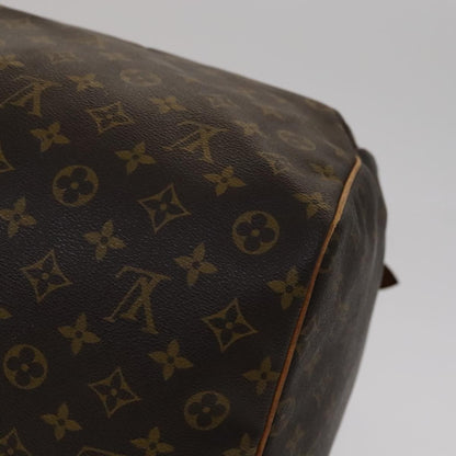 Louis Vuitton Keepall Bag Monogram Canvas, BROWN, CANVAS, Travel bag