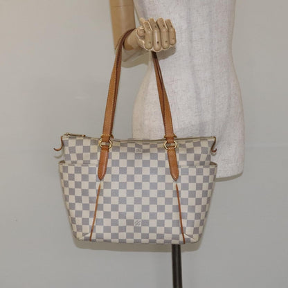 Louis Vuitton Totally Handbag Damier, WHITE, CANVAS, Tote bag