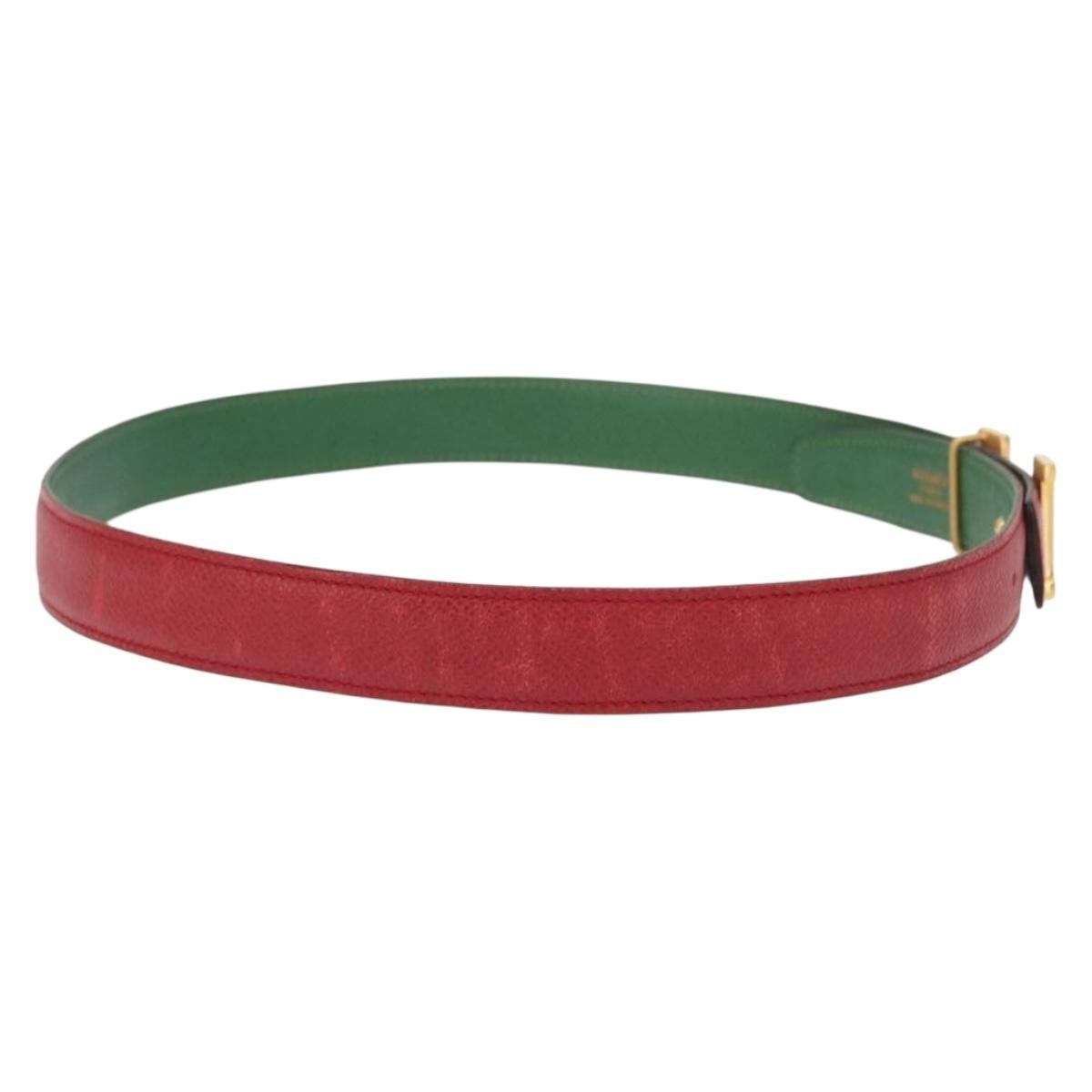 Hermes Constance Belt Leather, Red, Leather, Belt