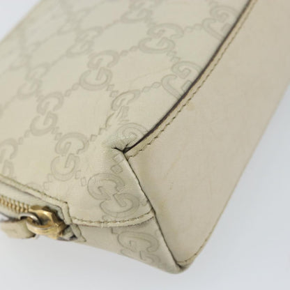 Gucci Cosmetic Pouch Guccissima Leather, BEIGE, CANVAS, Clutche & pouche