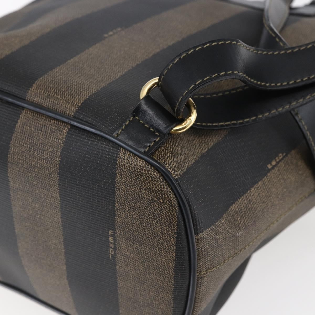 Fendi Pequin Front Pocket Backpack Coated Canvas, BROWN, CANVAS, Backpack