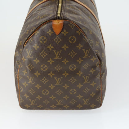 Louis Vuitton Keepall Bag Monogram Canvas, BROWN, CANVAS, Travel bag