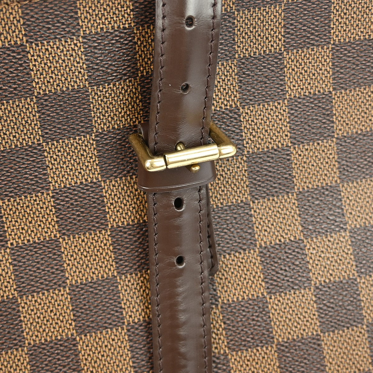 Louis Vuitton Chelsea Handbag Damier, Brown, Canvas, Tote Bag