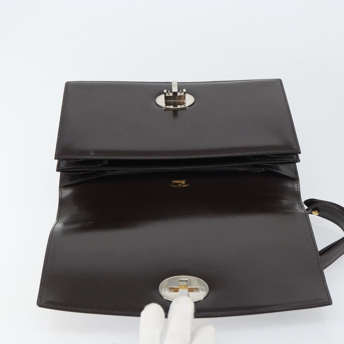 Gucci Vintage Shoulder Bag Leather, BROWN, LEATHER, Shoulder bag