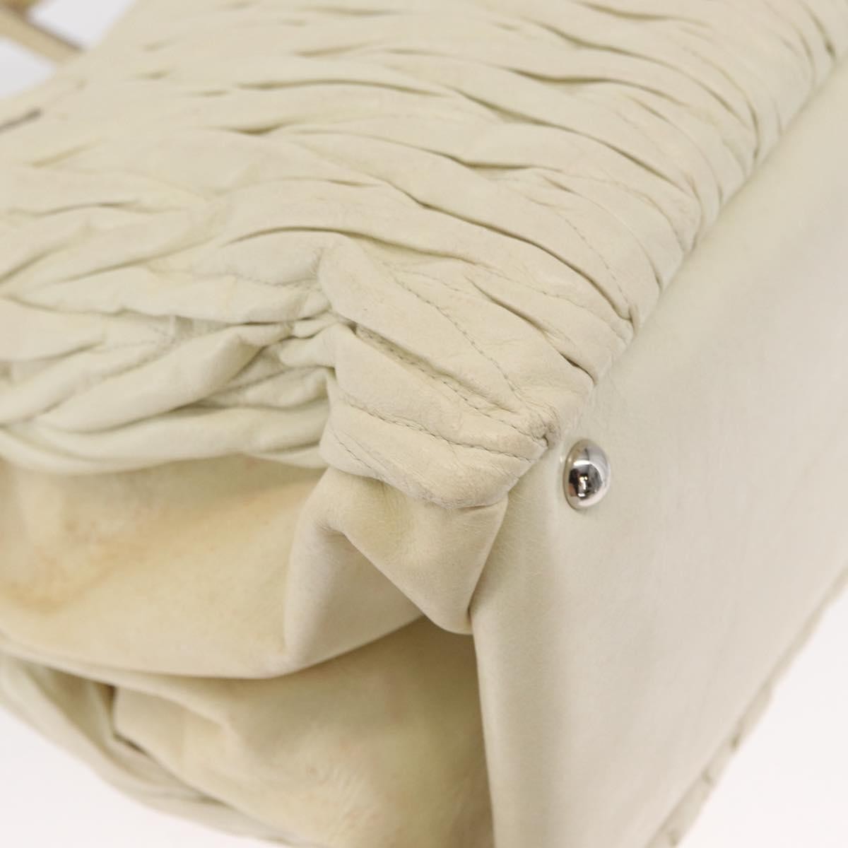 Miu Miu Vintage Tote bag Leather, BEIGE, LEATHER, Tote bag