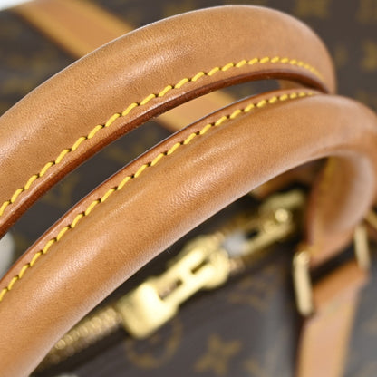 Louis Vuitton Keepall Bag Monogram Canvas, BROWN, CANVAS, Travel bag