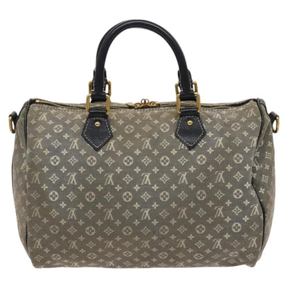 Louis Vuitton Speedy Bandouliere Bag Monogram Idylle, GRAY, CANVAS, Handbag