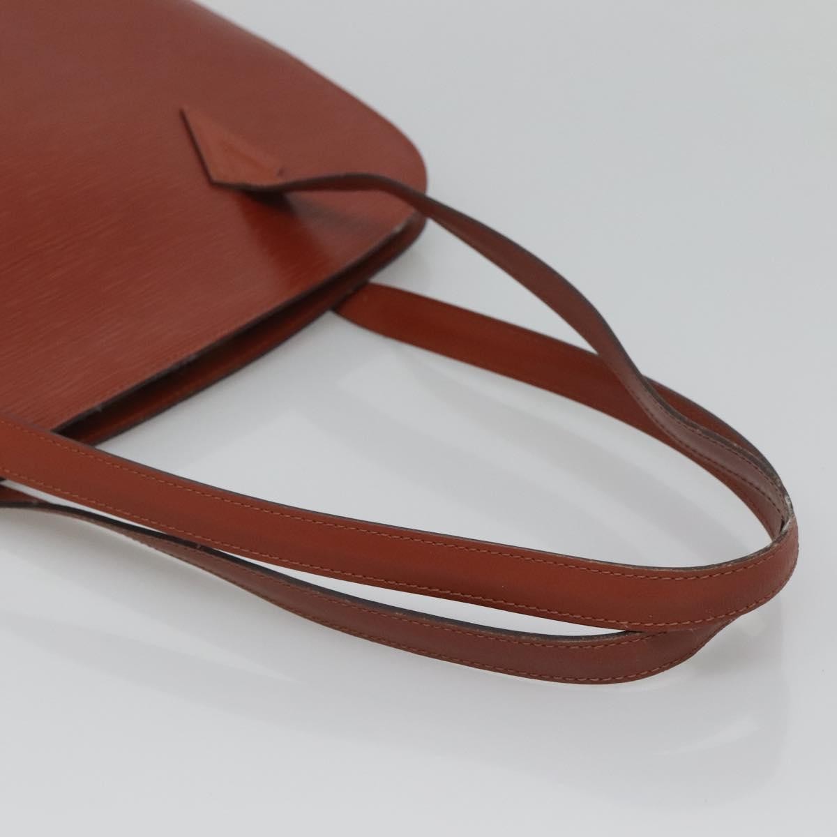 Louis Vuitton Lussac Handbag Epi Leather, BROWN, LEATHER, Shoulder bag