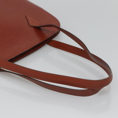 Louis Vuitton Lussac Handbag Epi Leather, BROWN, LEATHER, Shoulder bag
