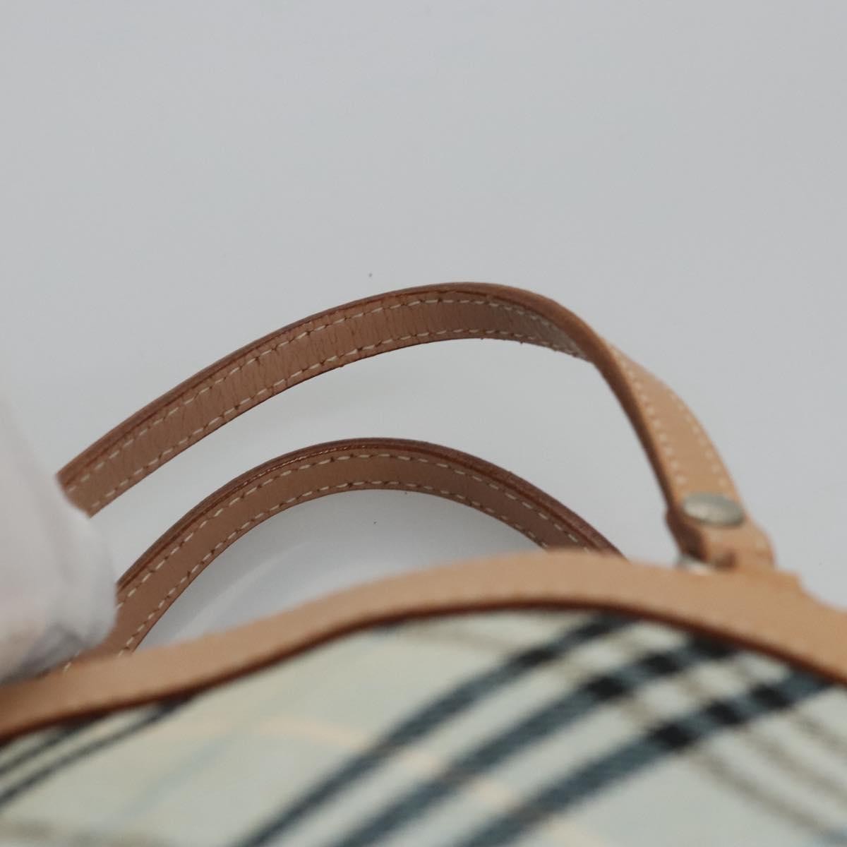 Burberry Nova Check Tote canvas check pattern, BLUE, CANVAS, Tote bag