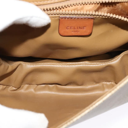 Celine Macadam Shoulder Bag PVC Leather, BEIGE, CANVAS, Shoulder bag