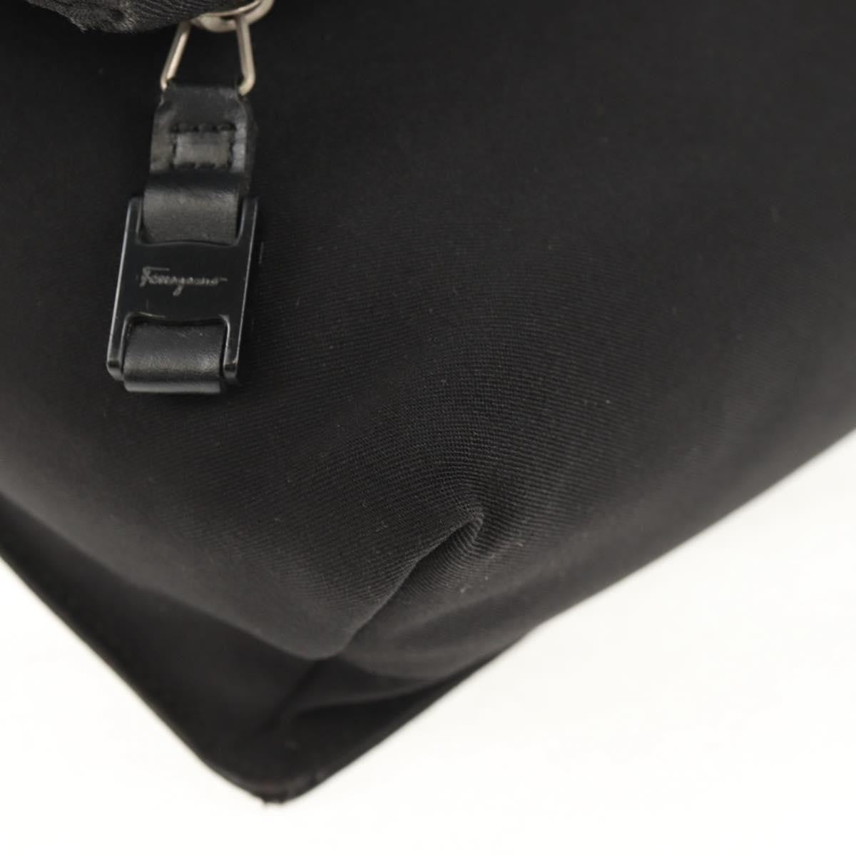 Salvatore Ferragamo Vintage Shoulder Bag Nylon, Black, Nylon, Shoulder Bag