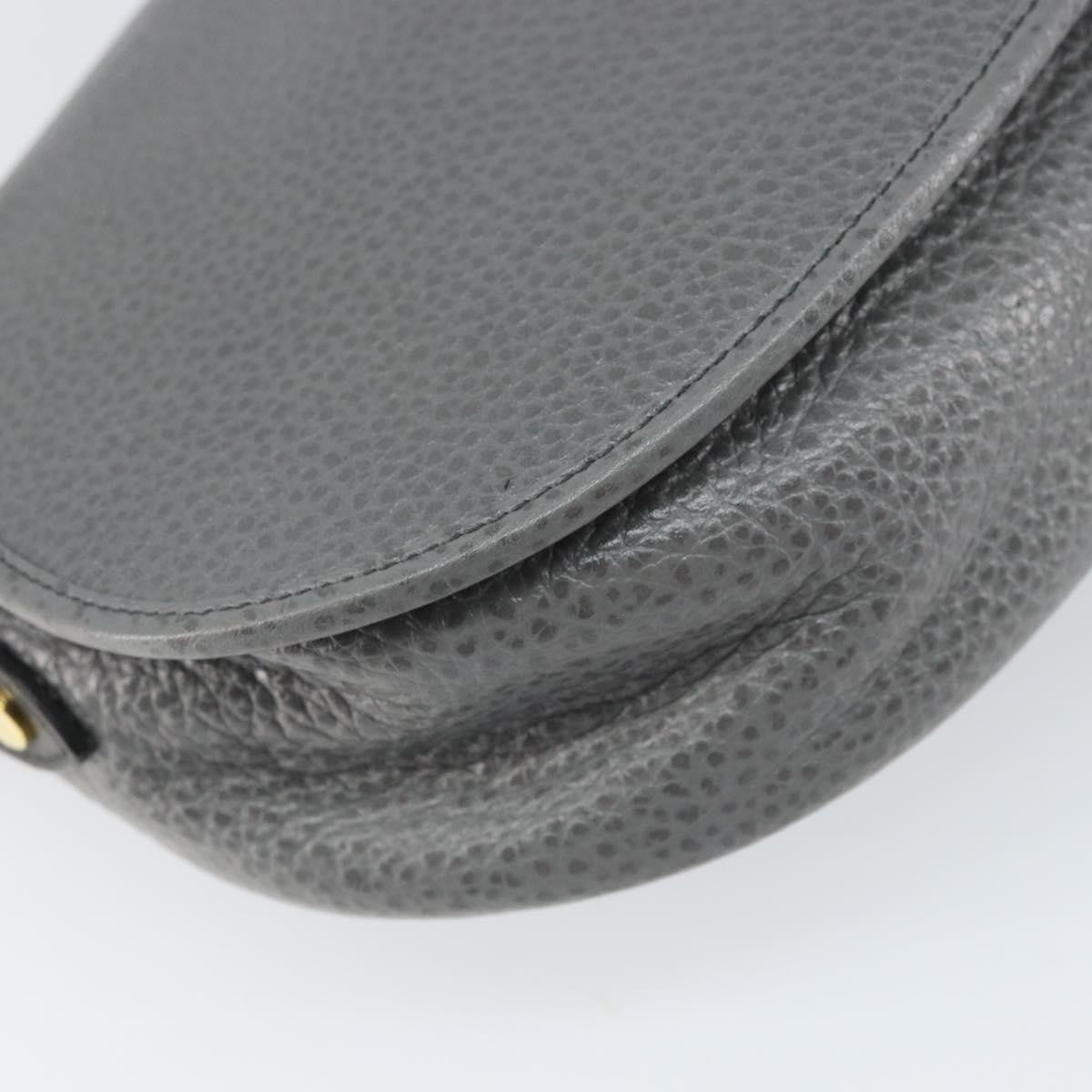 Christian Dior CD Shoulder bag Leather, GRAY, LEATHER, Shoulder bag