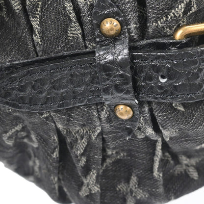 Louis Vuitton XS Hobo Denim, BLACK, DENIM_JEANS, Shoulder bag